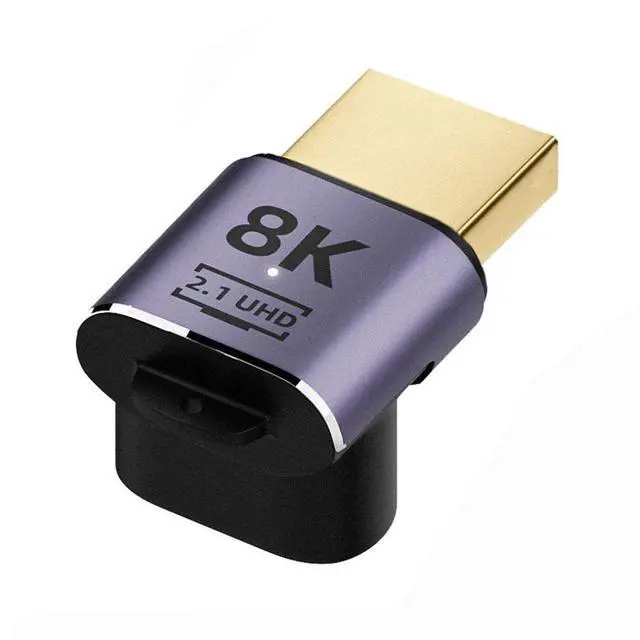 Alt view image 2 of 7 - xiwai HDMI 8K Male to HDMI 2.1 Female Vertical 90 Degree Down Angled UHD Extension Adapter Support 8K 60hz HDTV