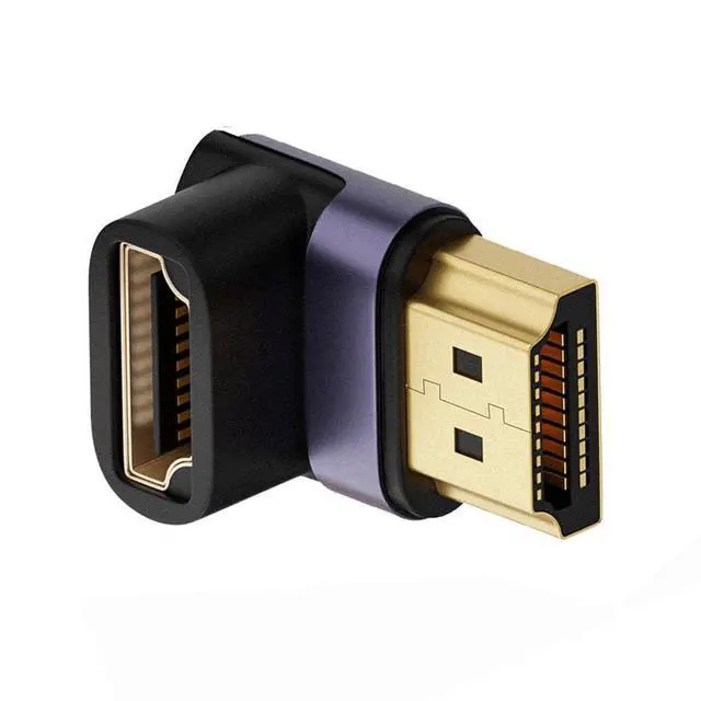 Alt view image 4 of 7 - xiwai HDMI 8K Male to HDMI 2.1 Female Vertical 90 Degree Down Angled UHD Extension Adapter Support 8K 60hz HDTV