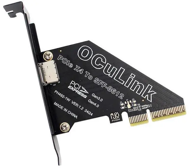 Main image of Xiwai PCI-Express 4.0 4X to Oculink 4X SFF-8612 SFF-8611 Host Card for U.2 SSD eGPU External Graphics Card Dock PCIE