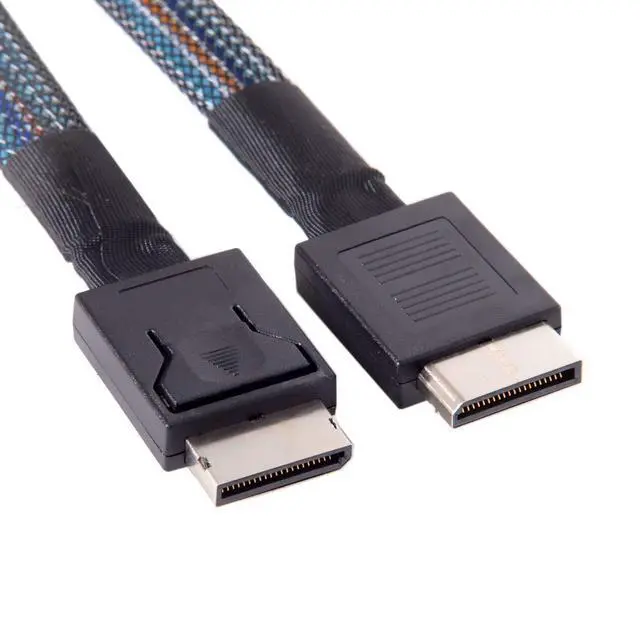 Alt view image 7 of 7 - chenyang OcuLink PCIe PCI-Express SFF-8611 4i to OcuLink SFF-8611 SSD Data Active Cable 50cm