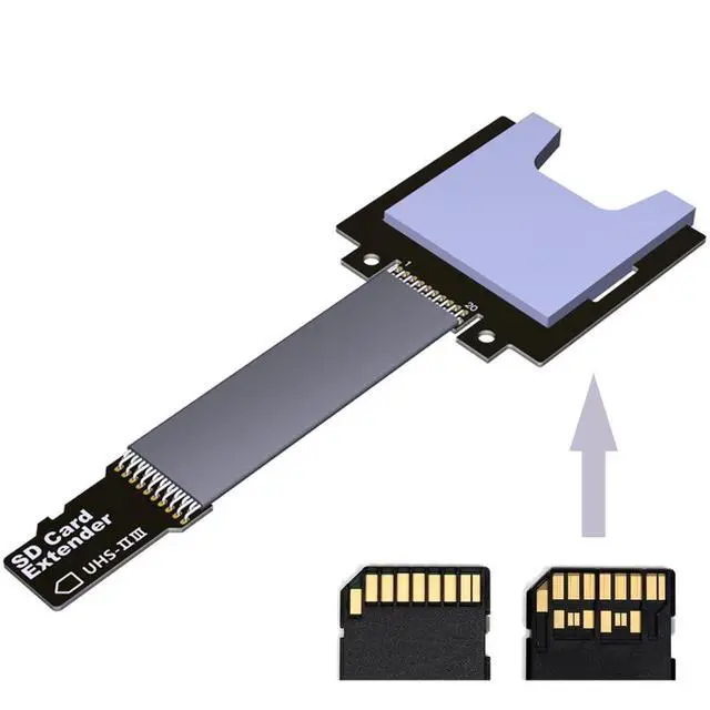 Alt view image 6 of 7 - xiwai TF Micro SD Male Extender to SD Female Card Extension Cable Adapter Flexible SD/SDHC/SDXC UHS-III UHS-3