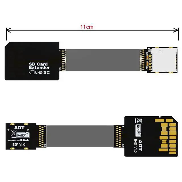 Alt view image 6 of 7 - xiwai SD Male Extender to TF Micro Card Female Extension Cable Adapter Flexible SD/SDHC/SDXC UHS-III UHS-3