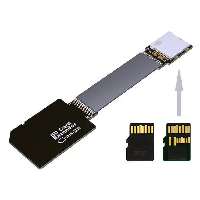Alt view image 7 of 7 - xiwai SD Male Extender to TF Micro Card Female Extension Cable Adapter Flexible SD/SDHC/SDXC UHS-III UHS-3