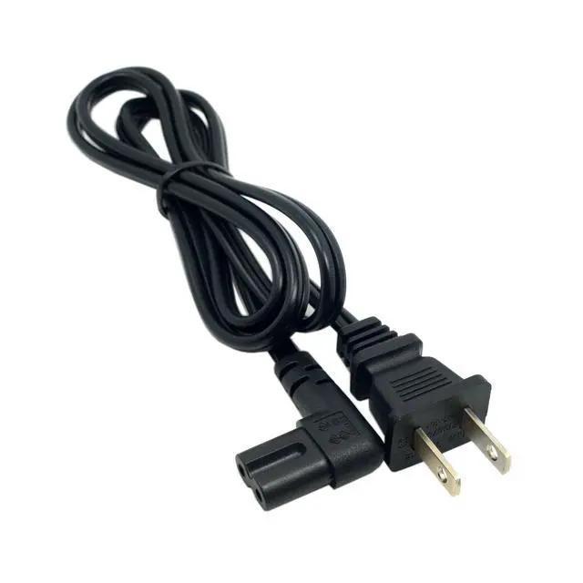 Alt view image 5 of 5 - JSER USA 2pin Male to 90 Degree Right Angled IEC 320 C7 Power Supply 220V 10A Max Cord Cable 100cm