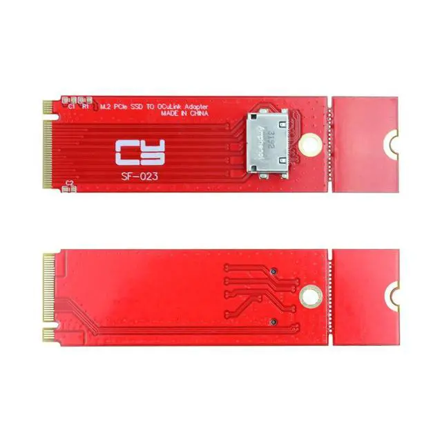 Alt view image 2 of 7 - xiwai PCI-E 3.0 PCI-Express 4.0 NVME M.2 M-Key to Oculink SFF-8612 SFF-8611 Host Adapter for PCIe U.2 eGPU SSD 2260 2280