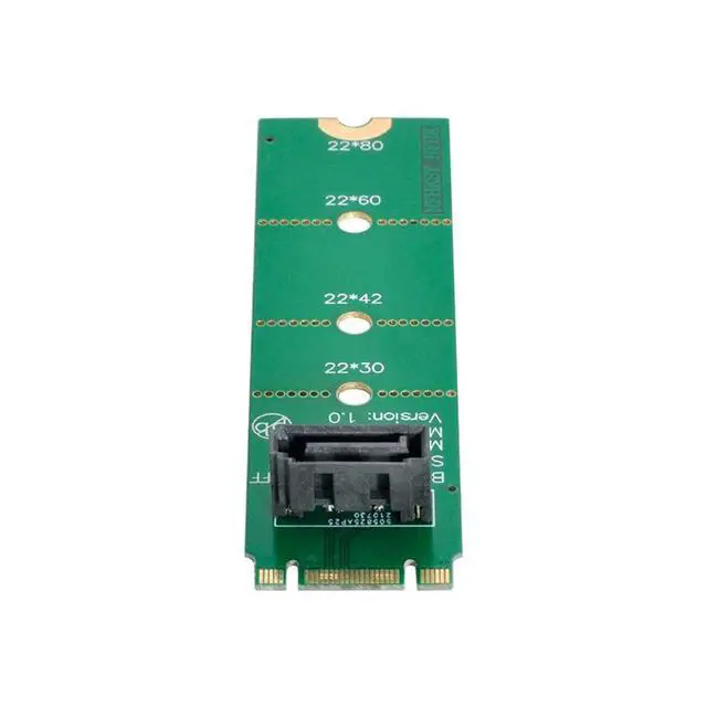 Alt view image 2 of 7 - Xiwai Motherboard NGFF B/M-Key M.2 to Vertical SATA 7pin Hard Disk Drive SSD PCBA Extension Adapter