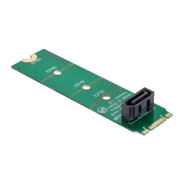 Alt view image 3 of 7 - Xiwai Motherboard NGFF B/M-Key M.2 to Vertical SATA 7pin Hard Disk Drive SSD PCBA Extension Adapter