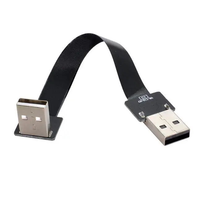 Alt view image 5 of 7 - xiwai 1.0M Up Angled USB 2.0 Type-A Male to Type-A Male Data Flat Slim FPC Cable 90 Degree for FPV & Disk & Scanner & Printer