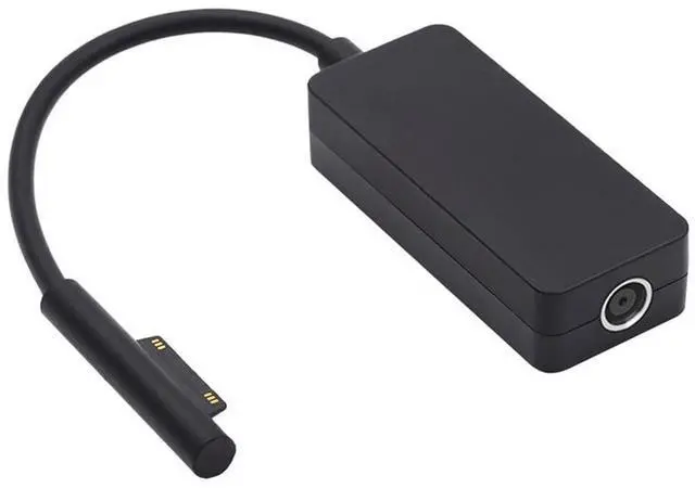 Alt view image 7 of 7 - xiwai DC 7.9x5.4mm Jack to Surface Pro3 Pro4 Pro5 Pro6 Pro7 Pro8 Pro9 Book Pro Charge Cable 65W 20V 15V-24V for Tablet Black