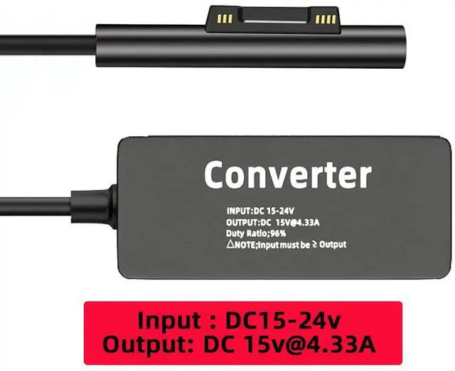 Alt view image 5 of 7 - xiwai Book Pro Charge Cable 65W 20V 15V-24V DC 4.5x3.0mm Jack to Surface Pro3 Pro4 Pro5 Pro6 Pro7 Pro8 Pro9