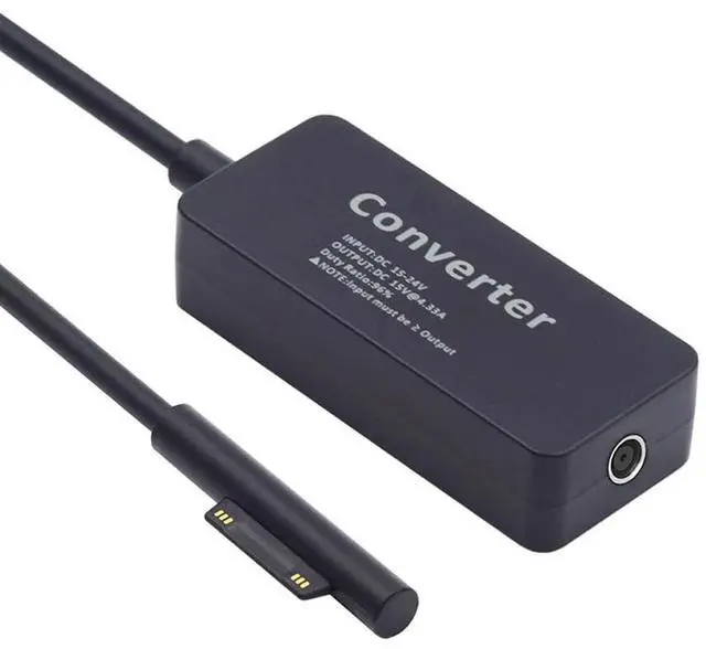 Alt view image 2 of 7 - xiwai DC 5.5x2.5mm Jack to Surface 65W 20V 15V-24V Work for Laptop Surface Pro3 Pro4 Pro5 Pro6 Pro7 Pro8 Pro9 Book Pro 65W Charge Cable