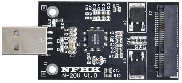 Main image of xiwai Mini PCI-E mSATA to USB 2.0 External SSD PCBA Conveter Adapter Pen Driver Card Without Case