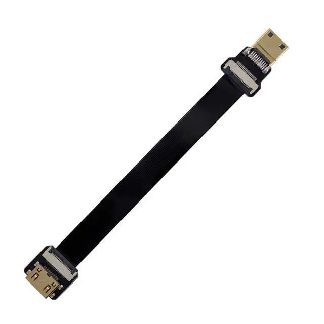 Alt view image 3 of 7 - xiwai CYFPV Mini HDMI Male to Mini HDMI Female Extension FPC Flat Cable 1080P for FPV HDTV Multicopter Aerial Photography (0.8m)
