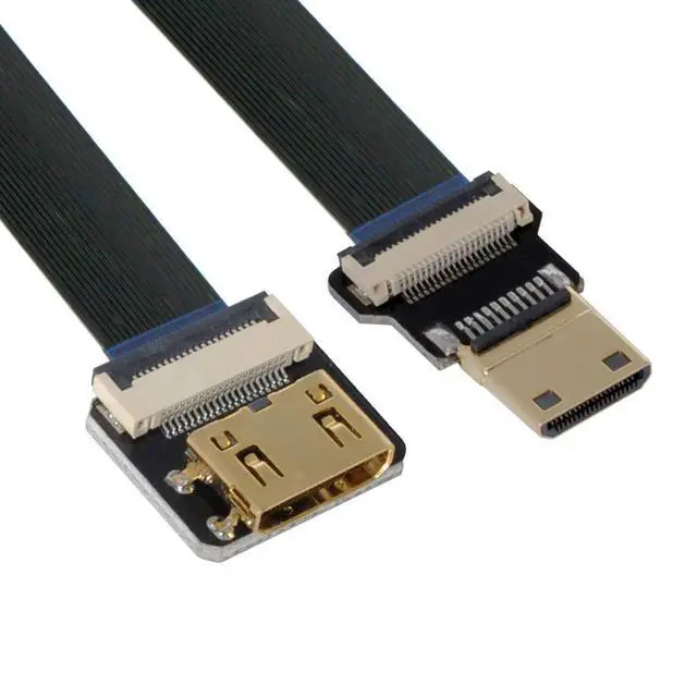Alt view image 6 of 7 - xiwai CYFPV Mini HDMI Male to Mini HDMI Female Extension FPC Flat Cable 1080P for FPV HDTV Multicopter Aerial Photography (0.8m)