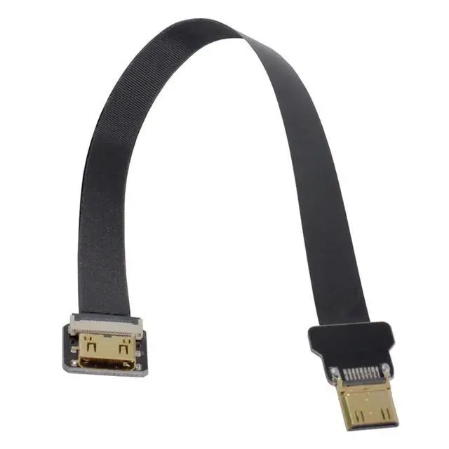 Alt view image 2 of 7 - xiwai CYFPV Mini HDMI Male to Mini HDMI Female Extension FPC Flat Cable 1080P for FPV HDTV Multicopter Aerial Photography (0.8m)