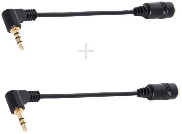 Alt view image 2 of 6 - xiwai 1Set 3/4 Poles Audio Stereo 90 Degree Right Angled 3.5mm Male to Female Extension Cable