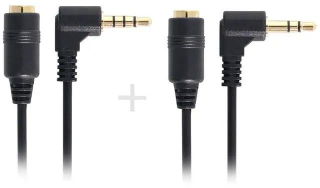 Alt view image 3 of 6 - xiwai 1Set 3/4 Poles Audio Stereo 90 Degree Right Angled 3.5mm Male to Female Extension Cable