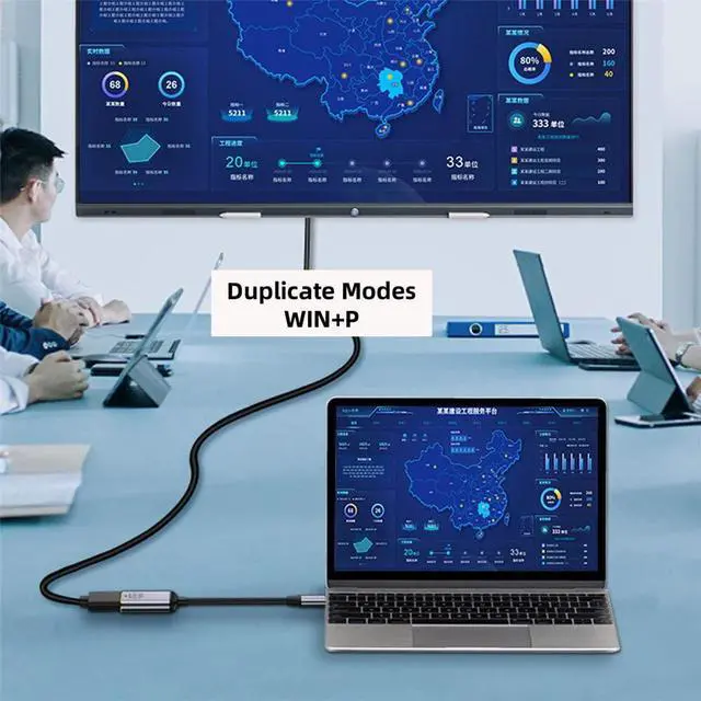 Alt view image 7 of 7 - xiwai USB4 USB-C Type-C Source to Mini Displayport Mini-DP Female Cable Display 8K 60HZ UHD 4K Monitor Displays