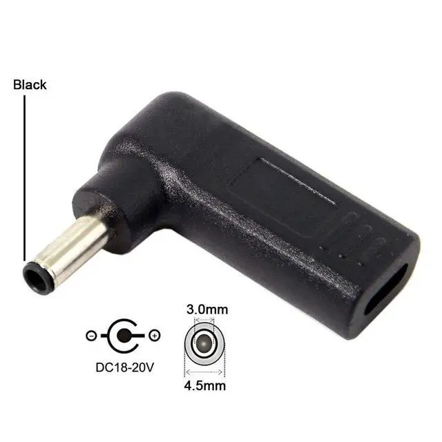 Alt view image 5 of 6 - xiwai USB 3.1 Type C USB-C to DC 4.5 * 3.0mm Adapter PD Emulator Trigger 90 Degree Angled