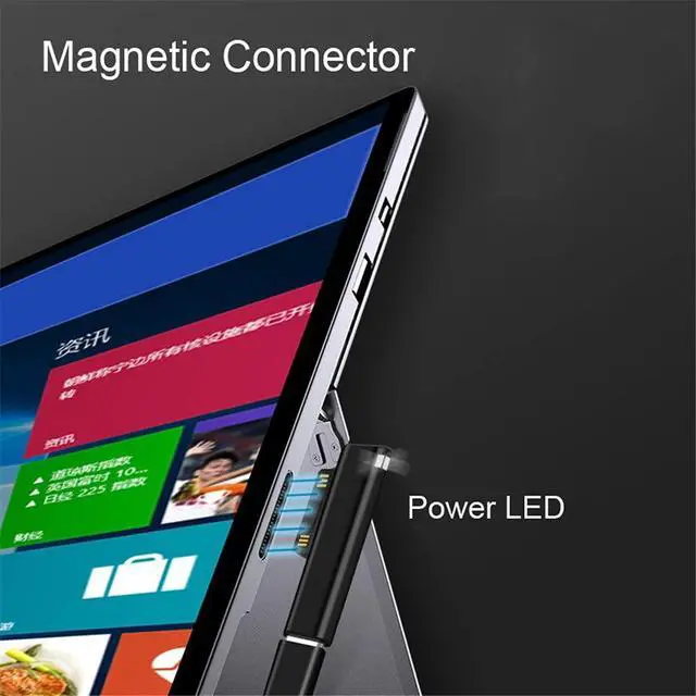 Alt view image 4 of 7 - xiwai 65W DC 15V Type-C USB-C Female to Surface Pro7 Pro6 Pro5 Pro4 Pro X Go Book Charging Adapter Compatible with Microsoft Surface Laptop Tablet