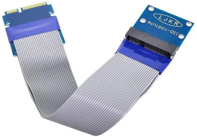 Alt view image 7 of 7 - chenyang Flexible Mini PCI Express PCI-e Mini Card Extender 52pin Male to Female Extension FFC Cable for SSD LAN Card