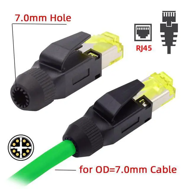 Alt view image 3 of 7 - xiwai 2pcs/lot STP UTP Shield Cat6 RJ45 8P8C Plug Assembly Crimp Type for Industrial Network Ethernet Patch Cord