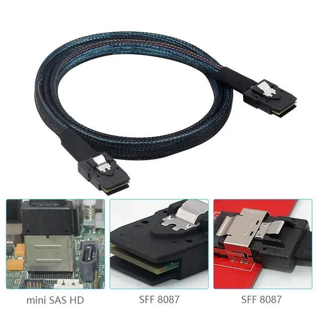 Alt view image 7 of 7 - xiwai 70cm Internal Mini SAS 36Pin SFF-8087 to Mini SAS 36pin SFF-8087 Server Hard Disk Raid Data Cable
