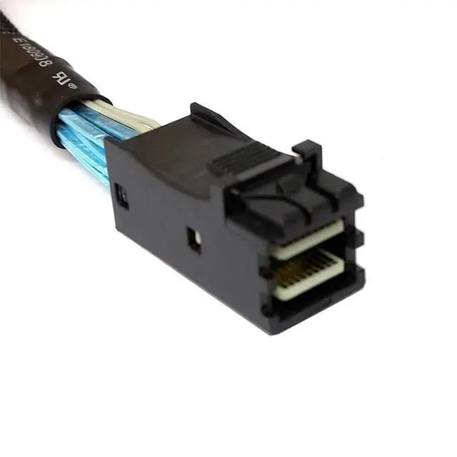 Alt view image 6 of 7 - xiwai Internal Mini SAS HD SFF-8643 Host to 4 SATA 7pin Target Hard Disk 6Gbps Data Server Raid Cable