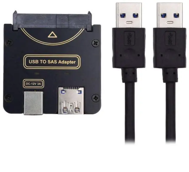Main image of Xiwai SFF-8482 SAS 29Pin to 5Gbps USB 3.0 Hard Disk Drive Raid Adapter Card with Chipset and Power Port (Need 12V/3A Power Supply)