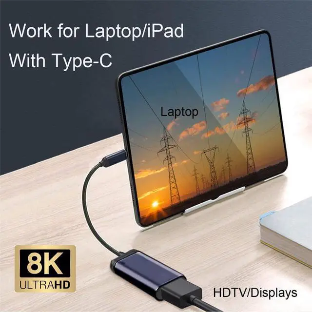 Alt view image 5 of 7 - xiwai USB4 USB-C Type-C Source to Female HDMI 2.0 Cable Display 8K 60HZ UHD 4K HDMI Male Monitor