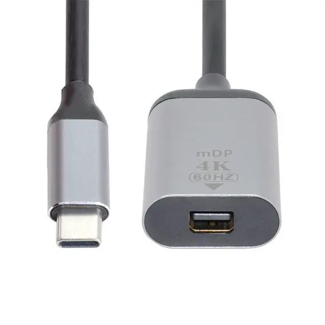 Alt view image 2 of 7 - xiwai USB-C Type C to Mini DP Displayport Cable Adapter 4K 2K 60hz for Tablet & Phone & Laptop