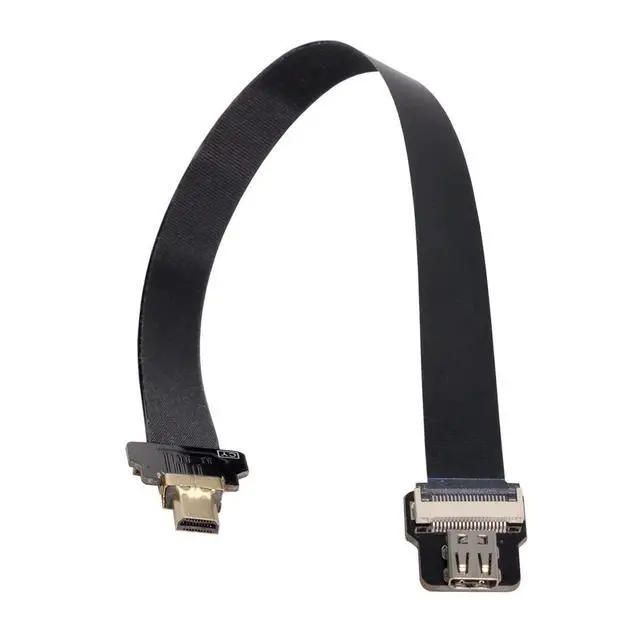 Alt view image 5 of 7 - xiwai CYFPV Micro HDMI Male to Micro HDMI Female Extension FPC Flat Cable 1080P for FPV HDTV Multicopter Aerial Photography (10CM)