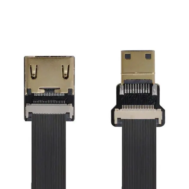 Alt view image 5 of 7 - xiwai CYFPV HDMI Female to Mini HDMI Male Extension FPC Flat Cable 0.5m | 1080P for FPV HDTV Multicopter Aerial Photography