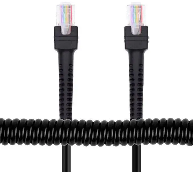 Main image of xiwai Cat6 Ethernet 8P8C UTP Male to Male Retractable Ethernet Patch Cable RJ45 Network LAN Stretch Coiled Cord 1.0m