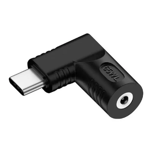 Alt view image 2 of 7 - xiwai DC Jack 4.0x1.3mm Input to USB-C Adapter Type-C Connector Angled 90 Degree Power Plug Charge Adapter for Laptop Phone 65W