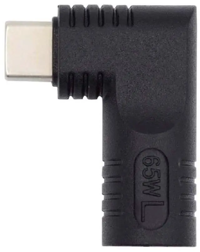Main image of xiwai DC Jack 4.0x1.3mm Input to USB-C Adapter Type-C Connector Angled 90 Degree Power Plug Charge Adapter for Laptop Phone 65W