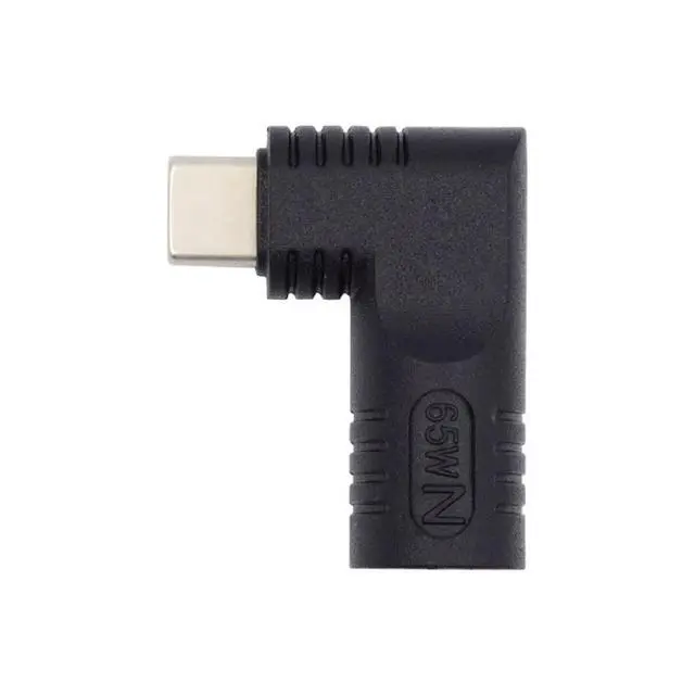 Alt view image 2 of 7 - xiwai DC Jack 3.5x1.35mm Input to USB-C Adapter Type-C Connector Angled 90 Degree Power Plug Charge Adapter for Laptop Phone 65W