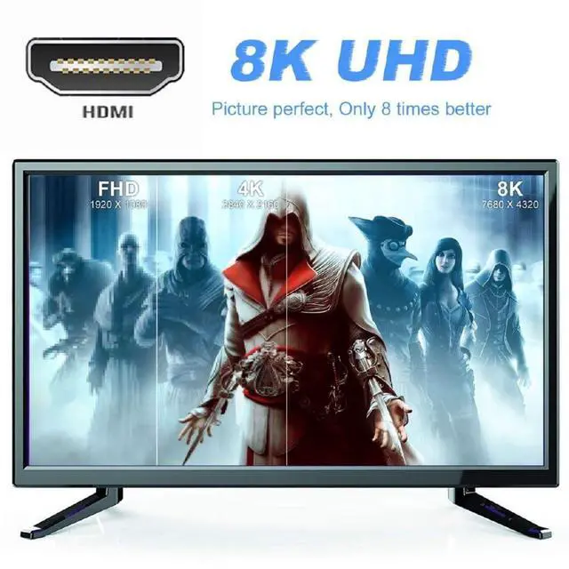 Alt view image 7 of 7 - xiwai 8K 60hz HDTV Mini HDMI 90 Degree Extender Gold Converter, Up Angled Mini HDMI Male to Female HDMI 2.1 UHD Extension Adapter