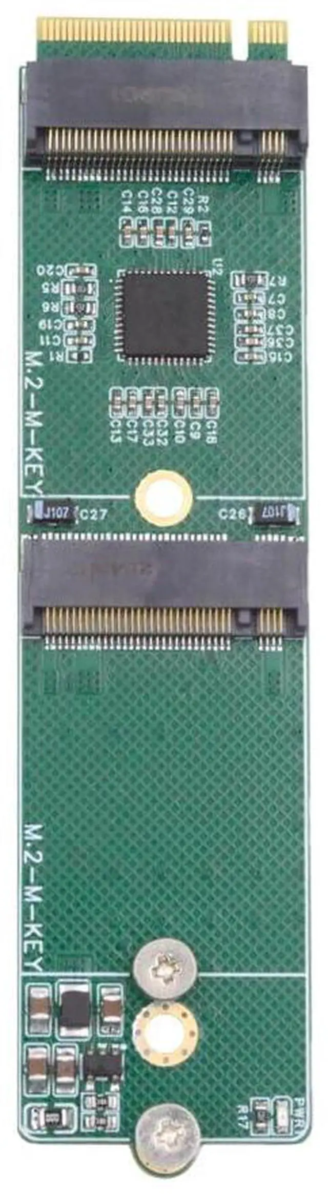 Main image of xiwai NGFF NVME Riser Card M-Key to Dual Ports Key-M M.2 NGFF NVME SSD Adapter PCIE Packet Switch Compatible with NAS Industrial Control Motherboard
