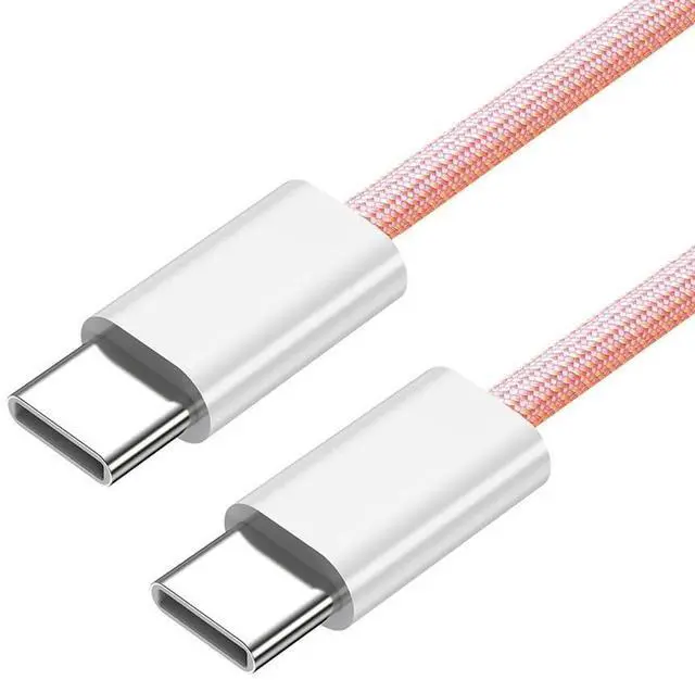 Main image of xiwai 27W 65W Power USB-C Cable 480Mbps Data Cable Type C Fast Charging for Phone & Tablet & Laptop, 3m Pink Sleeve