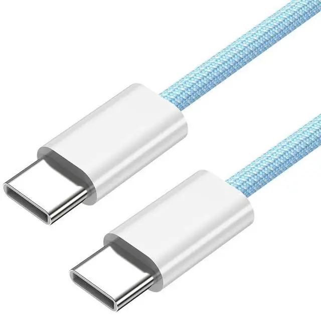 Main image of xiwai 27W 65W Power USB-C Cable 480Mbps Data Cable Type C Fast Charging for Phone & Tablet & Laptop, 0.2m Blue Sleeve