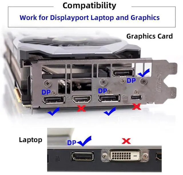 Alt view image 6 of 7 - xiwai Displayport 4K@17hz Dummy Plug Headless Ghost Emulator CY DP Virtual Display Adapter Black