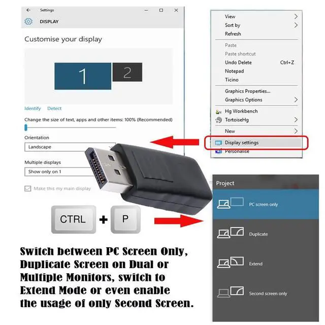 Alt view image 3 of 7 - xiwai DP 4K@17hz Virtual Display Adapter DP Displayport Dummy Plug Headless Ghost Display 2560x1600p@60Hz