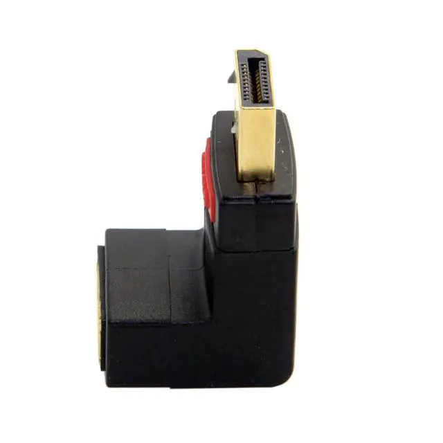 Alt view image 6 of 7 - xiwai DisplayPort Up Angled 90 Degree Male to Female Extension Adapter High Speed for Monitors, Projectors