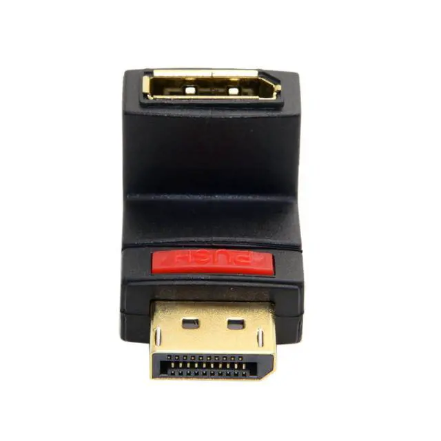 Alt view image 5 of 7 - xiwai DisplayPort Up Angled 90 Degree Male to Female Extension Adapter High Speed for Monitors, Projectors