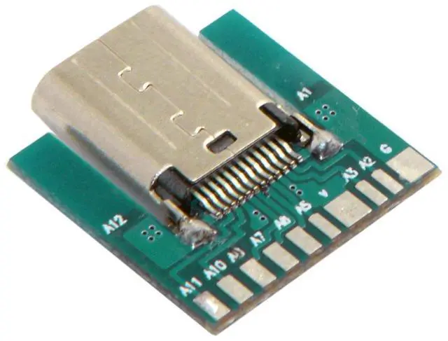 Alt view image 2 of 6 - JSER DIY 24pin USB 3.1 Type-C Female Socket Connector SMT Type with PC Board