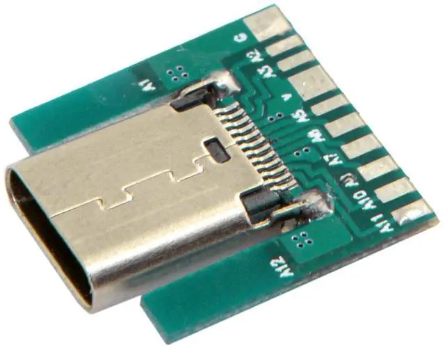 Main image of JSER DIY 24pin USB 3.1 Type-C Female Socket Connector SMT Type with PC Board
