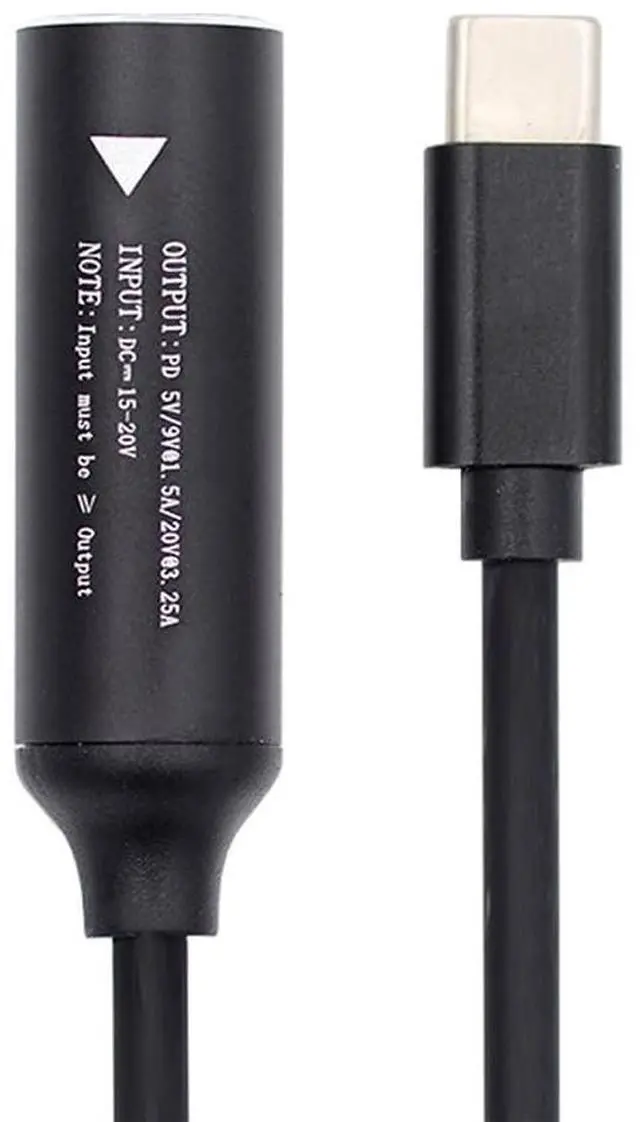Main image of xiwai USB-C Type-C to DC Input Power Cable Plug Charge Cord for Laptop Phone PD9V 15V 20V (DC Jack 3.5x1.35mm)