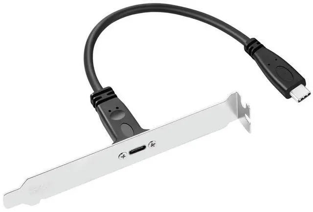 Alt view image 4 of 7 - xiwai Type-C Female Cable USB-C USB 3.1 Type C Male to Female Extension Data Cable with Panel Mount Screw Hole