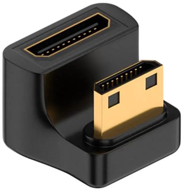 Main image of xiwai 360-Degree Up Angled U-Shaped Mini HDMI 1.4 Male to Mini Female HDMI switches Adapter Converter for Laptop Tablet Gaming Home Theater